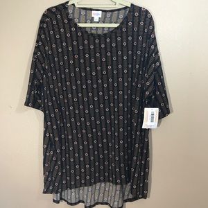 LuLaRoe Irma, Sz XL, NWT Feathers